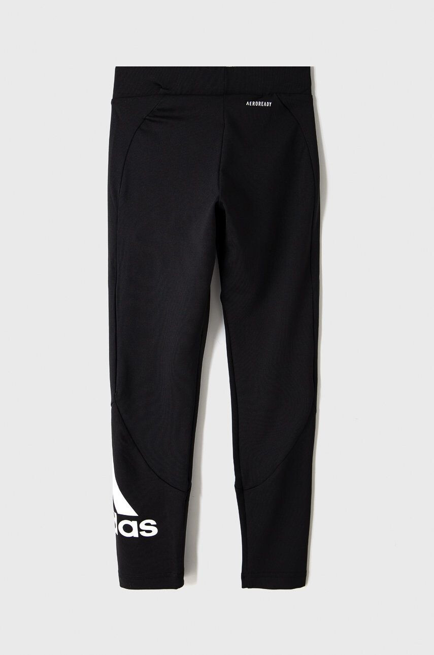 adidas Dětské legíny GN1438 černá barva s potiskem - Pepit.cz