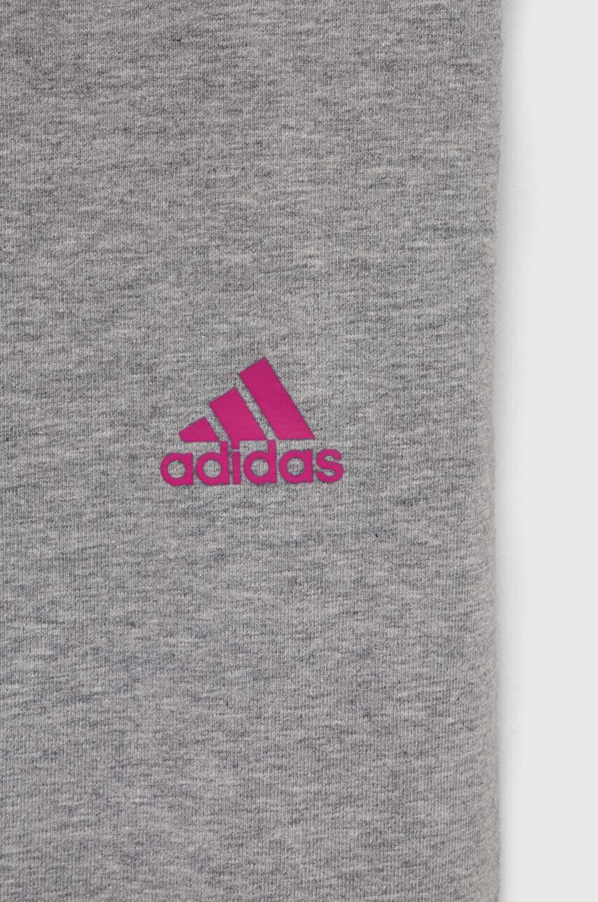 adidas Dětské legíny šedá barva s potiskem - Pepit.cz