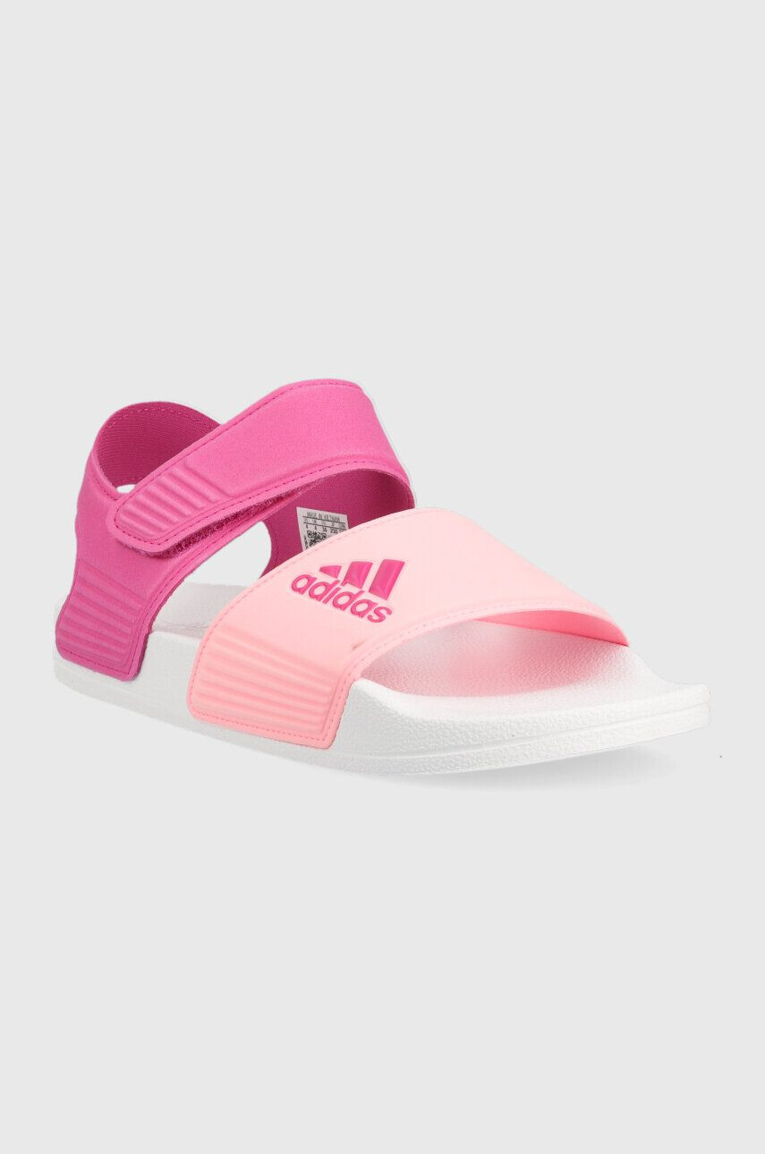 adidas Dětské sandály ADILETTE SANDAL K růžová barva - Pepit.cz