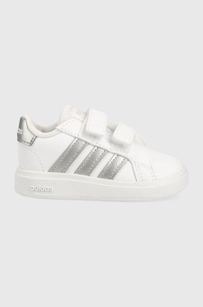 adidas Dětské sneakers boty GRAND COURT 2.0 bílá barva - Pepit.cz