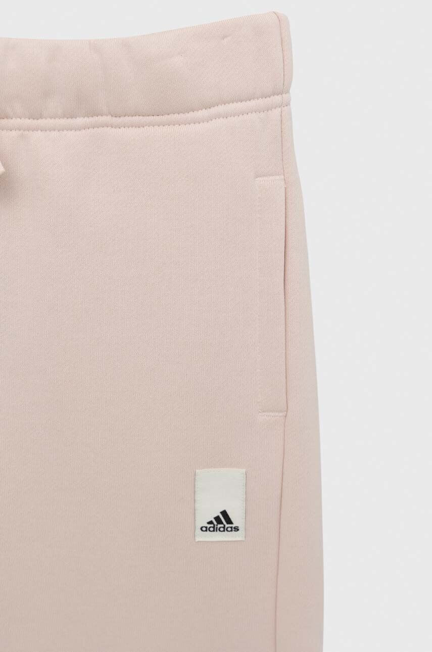 adidas Dětské tepláky béžová barva hladké - Pepit.cz