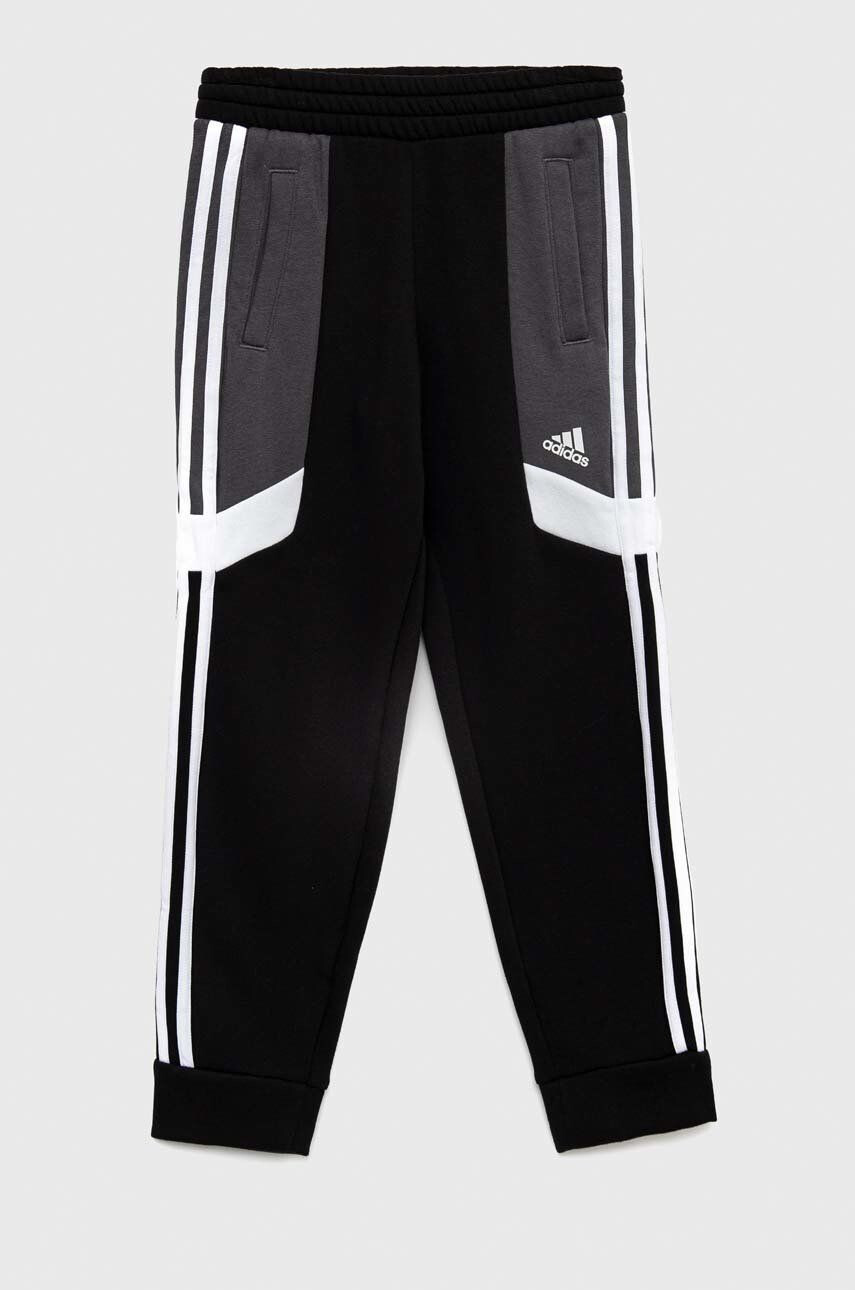 adidas Dětské tepláky U 3S CB PANT černá barva vzorované - Pepit.cz