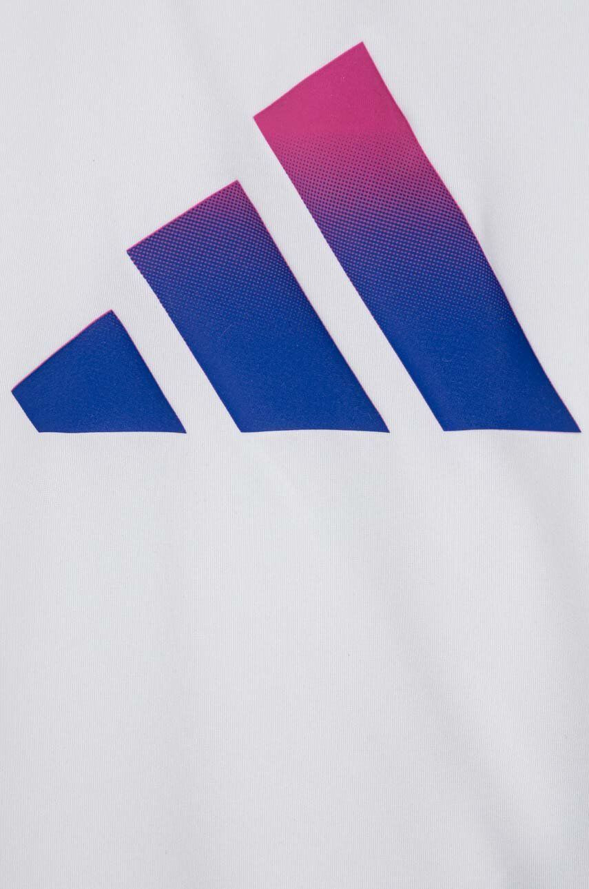 adidas Dětské tričko B TI TEE bílá barva s potiskem - Pepit.cz