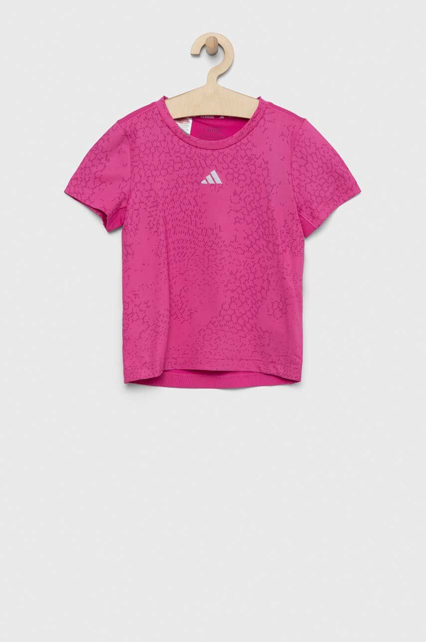 adidas Dětské tričko G RUN TEE fialová barva - Pepit.cz