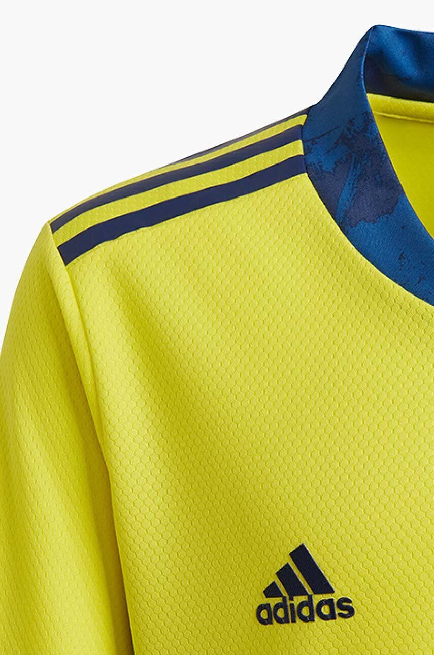 adidas Dětské tričko s dlouhým rukávem AdiPro 20 GK žlutá barva - Pepit.cz