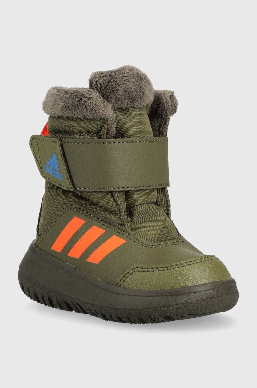 adidas Dětské zimní boty Winterplay I zelená barva - Pepit.cz