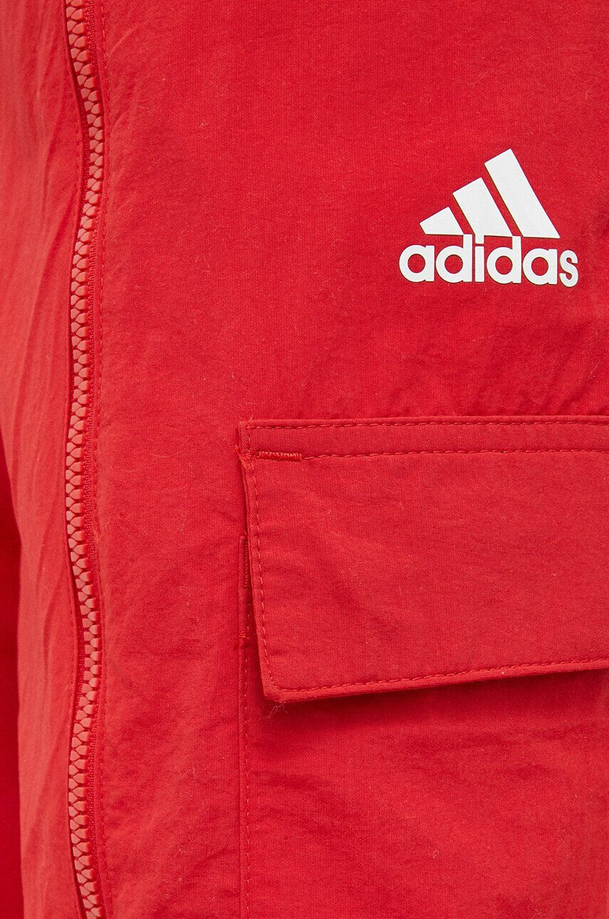 adidas Kalhoty dámské červená barva hladké - Pepit.cz