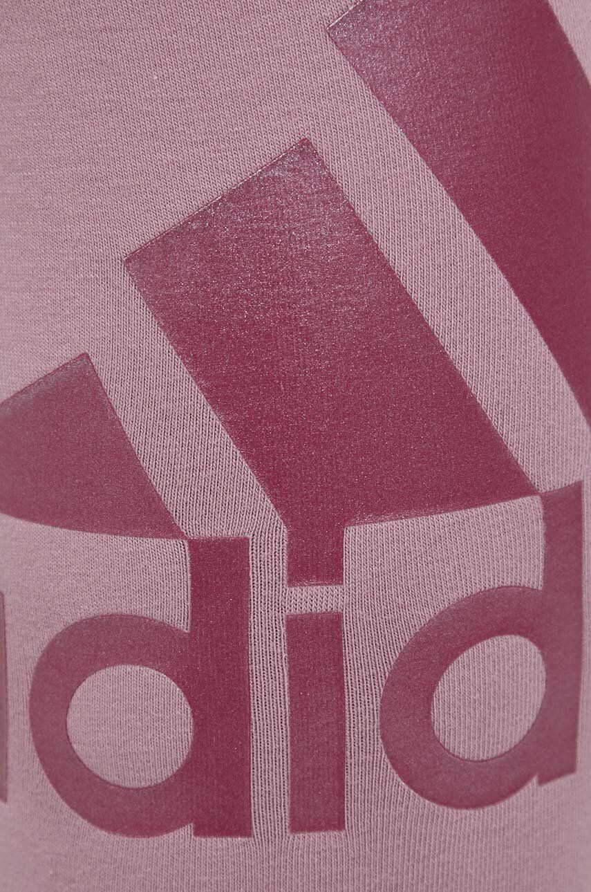 adidas Legíny HC8618 dámské růžová barva s potiskem - Pepit.cz