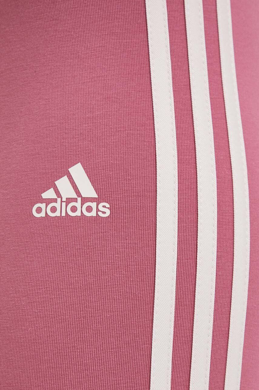 adidas Legíny dámské růžová barva s aplikací - Pepit.cz