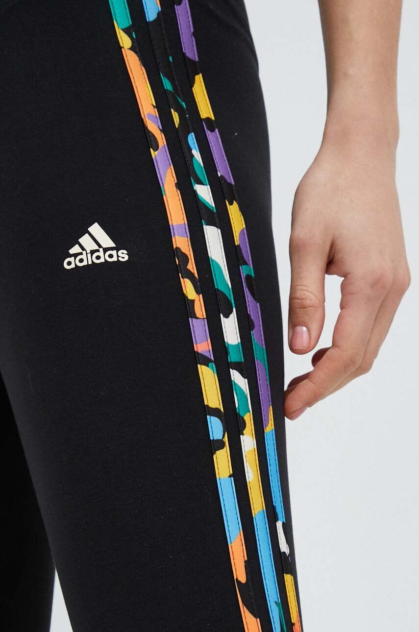 adidas Legíny dámské černá barva s potiskem - Pepit.cz