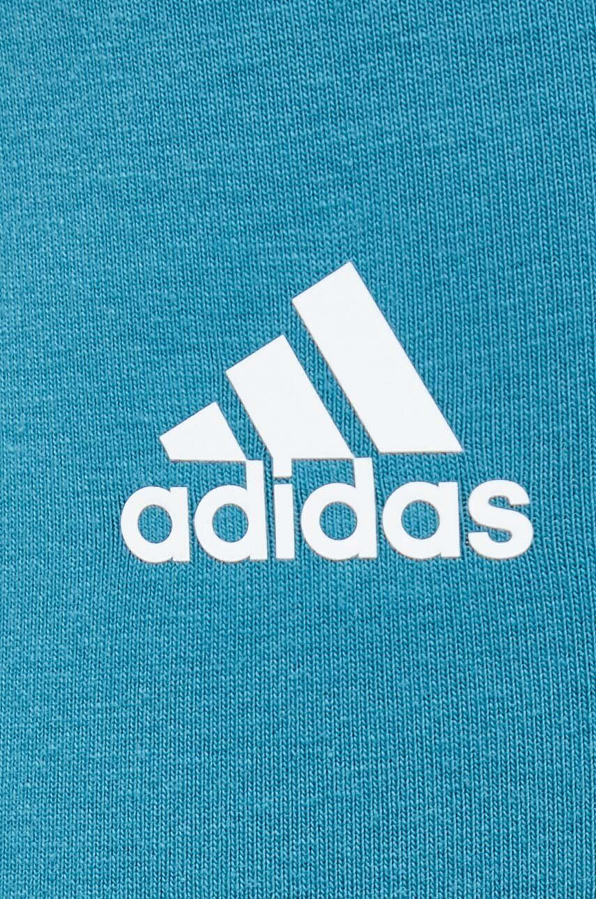 adidas Legíny dámské tyrkysová barva s potiskem - Pepit.cz