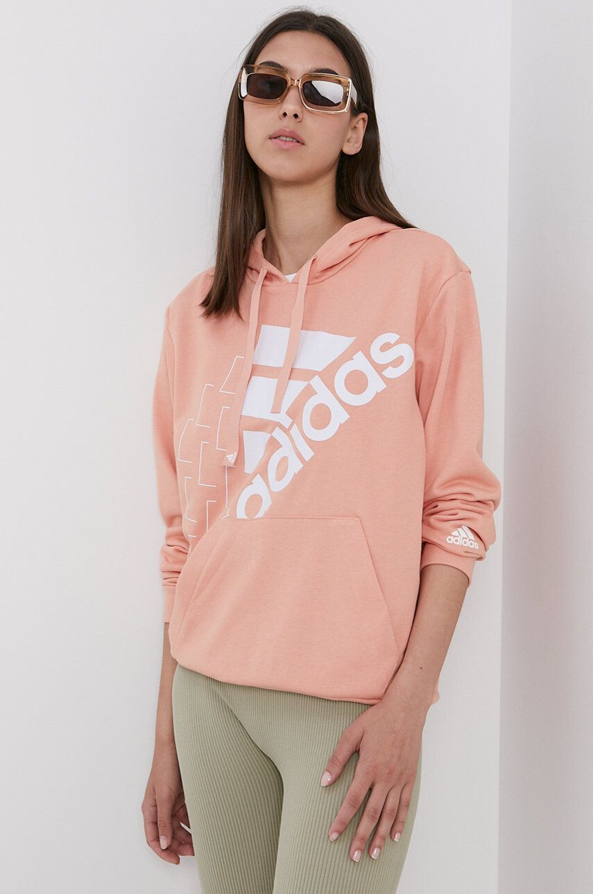 adidas Mikina pánská černá barva s aplikací - Pepit.cz