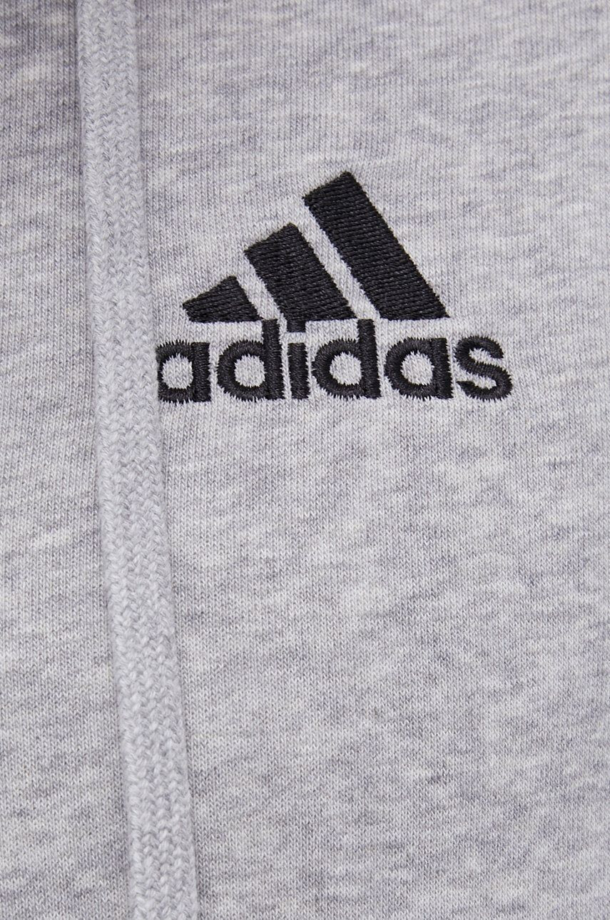 adidas Mikina HB0041 pánská šedá barva s aplikací - Pepit.cz