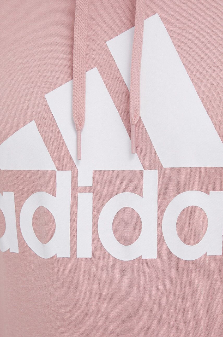 adidas Mikina HE4560 pánská růžová barva s potiskem - Pepit.cz