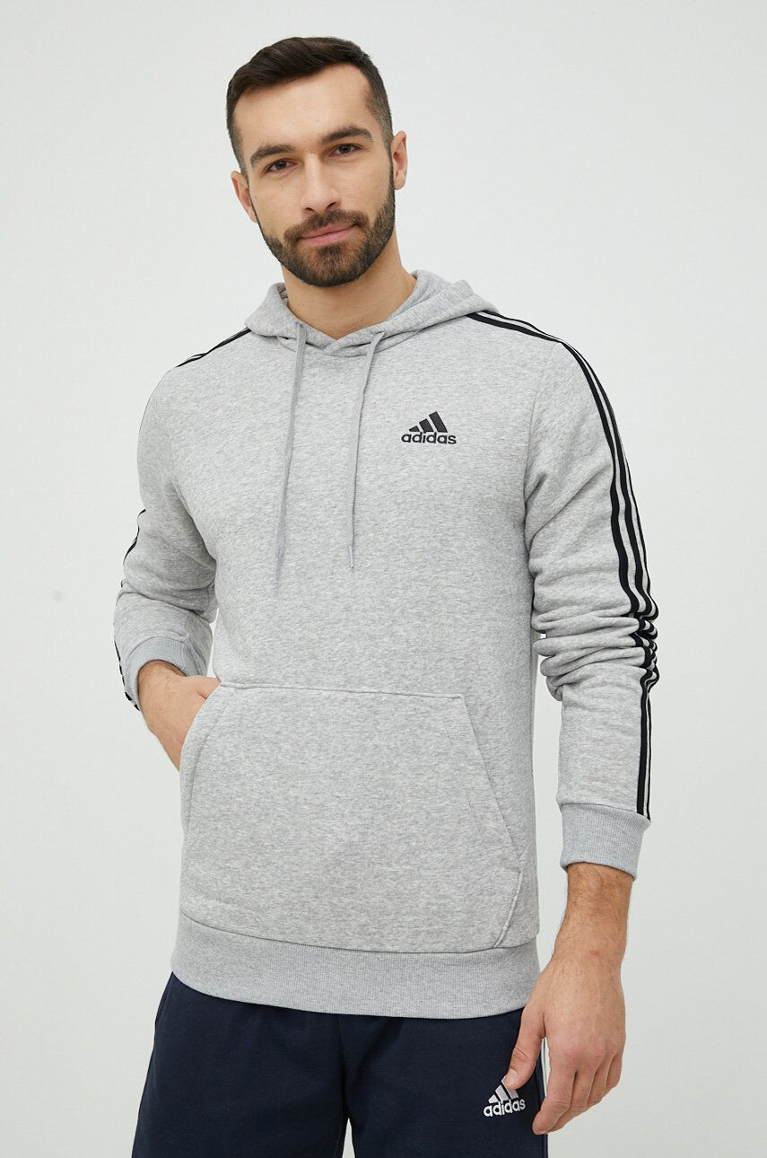 adidas Mikina pánská černá barva hladká - Pepit.cz