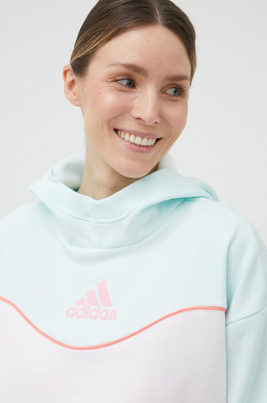 adidas Mikina dámská béžová barva hladká - Pepit.cz