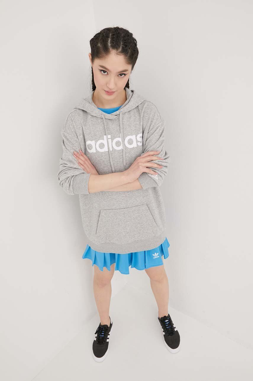 adidas Mikina pánská zelená barva s kapucí hladká - Pepit.cz