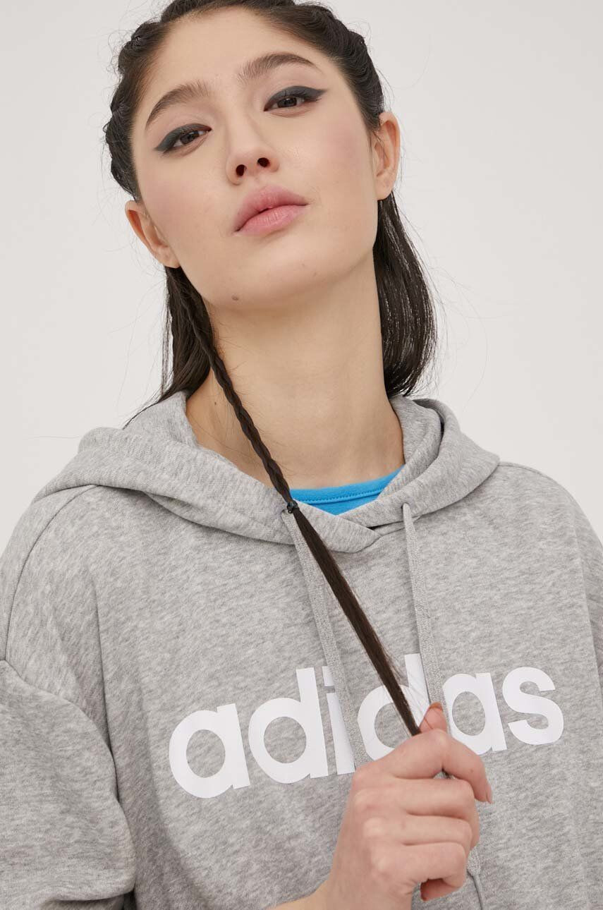 adidas Mikina pánská zelená barva s kapucí hladká - Pepit.cz