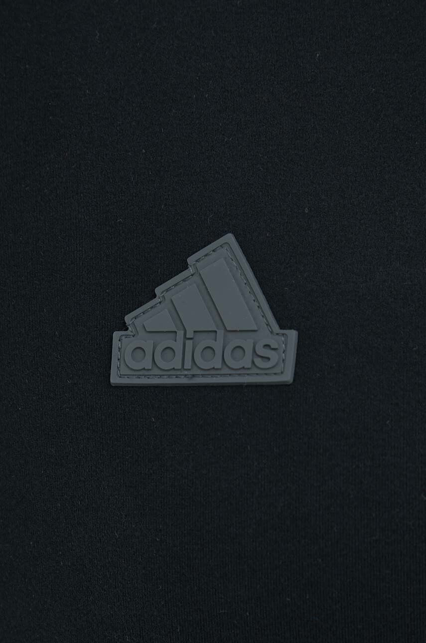 adidas Mikina pánská černá barva hladká - Pepit.cz