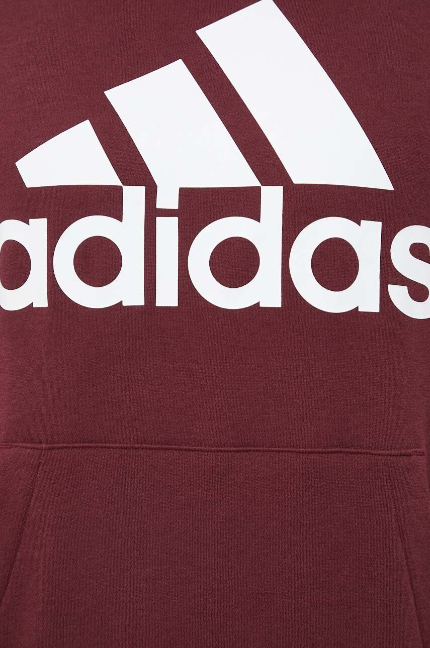 adidas Mikina pánská černá barva s kapucí vzorovaná - Pepit.cz