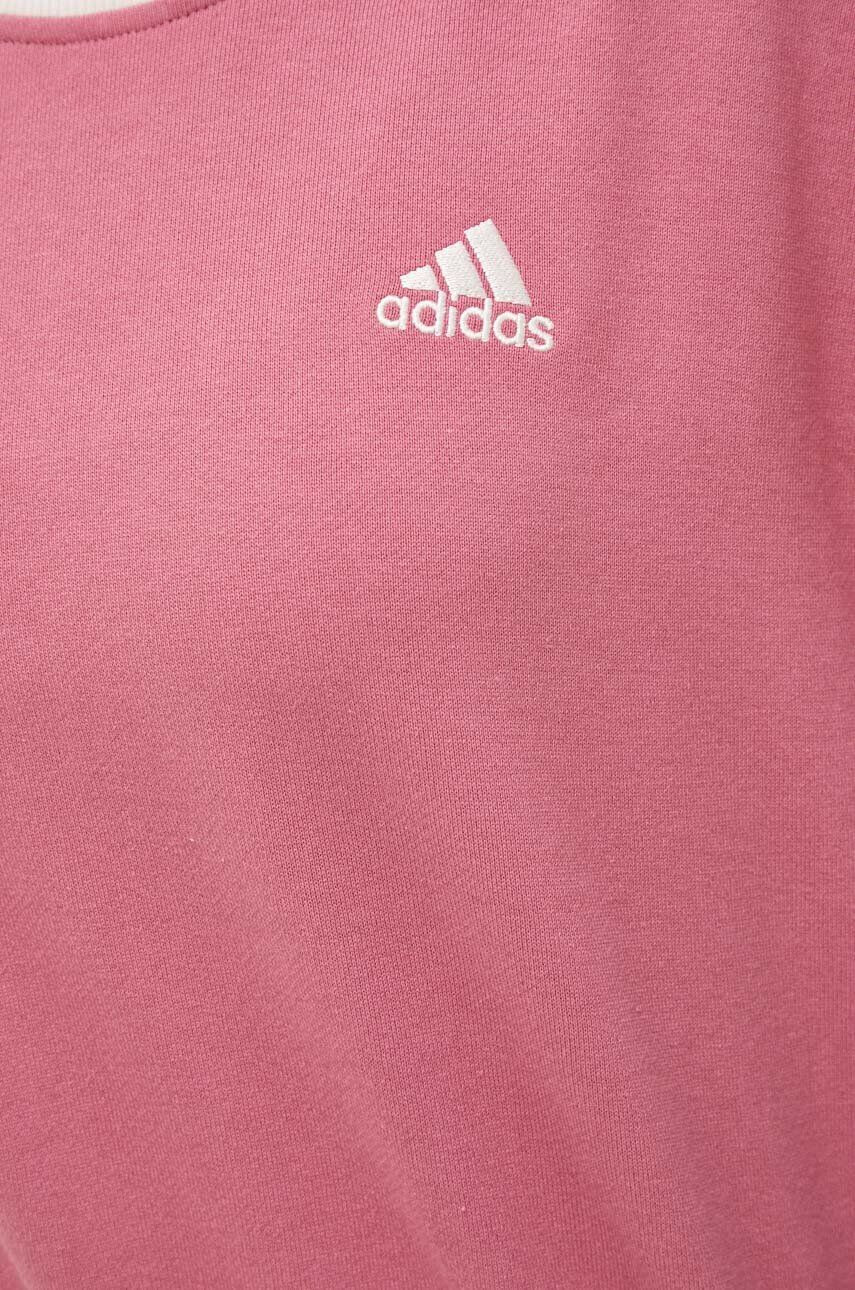 adidas Mikina dámská růžová barva vzorovaná - Pepit.cz