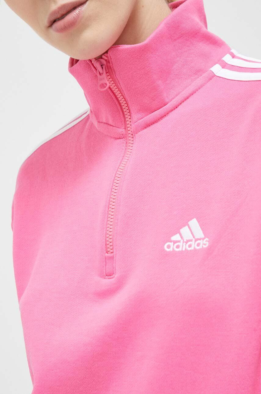 adidas Mikina pánská černá barva s kapucí s potiskem - Pepit.cz