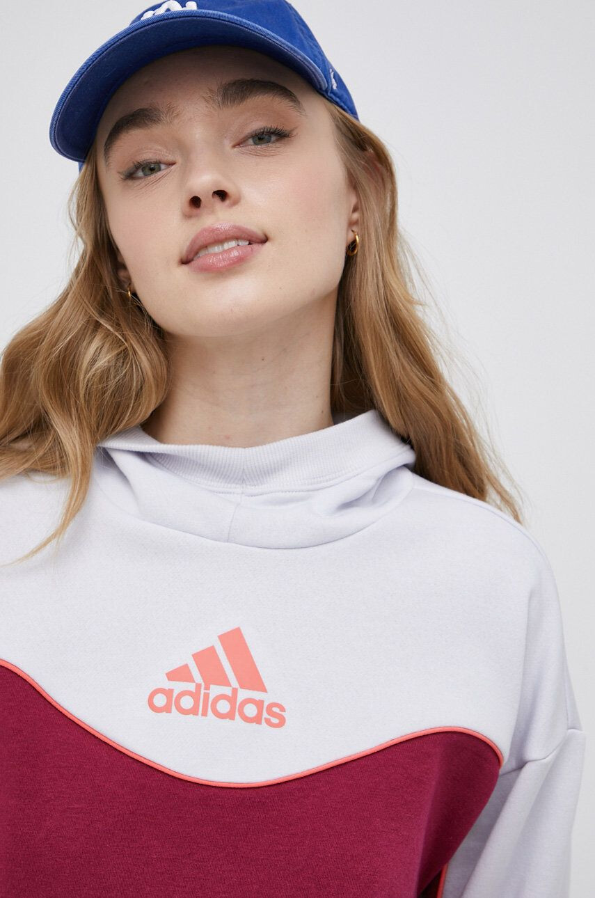 adidas Mikina pánská černá barva s potiskem - Pepit.cz