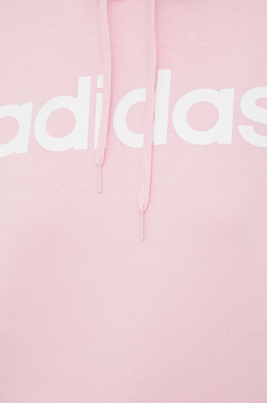 adidas Mikina dámská růžová barva s potiskem - Pepit.cz