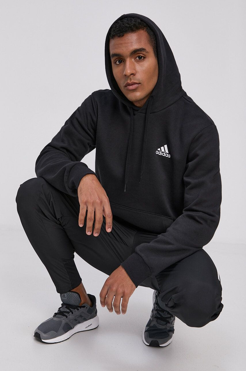 adidas Mikina GV5294 pánská černá barva hladká - Pepit.cz