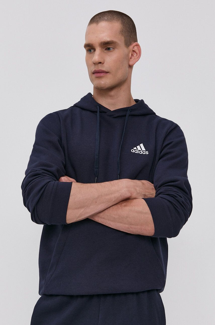 adidas Mikina H12216 pánská tmavomodrá barva hladká - Pepit.cz