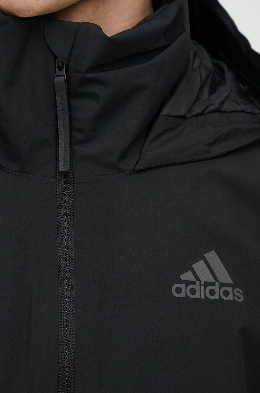 adidas Nepromokavá bunda pánská černá barva přechodná - Pepit.cz