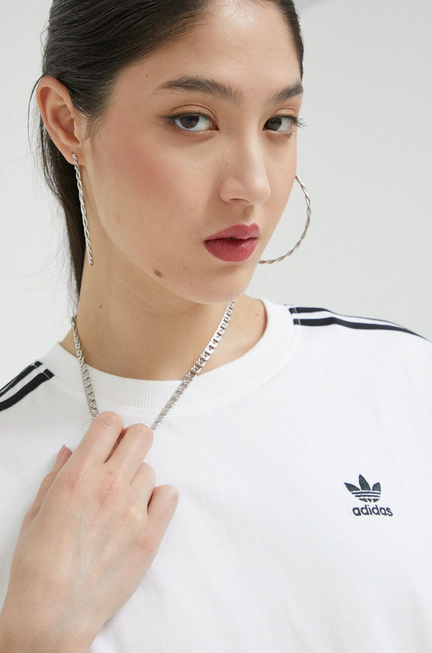 adidas Originals Bavlněné tričko bílá barva - Pepit.cz