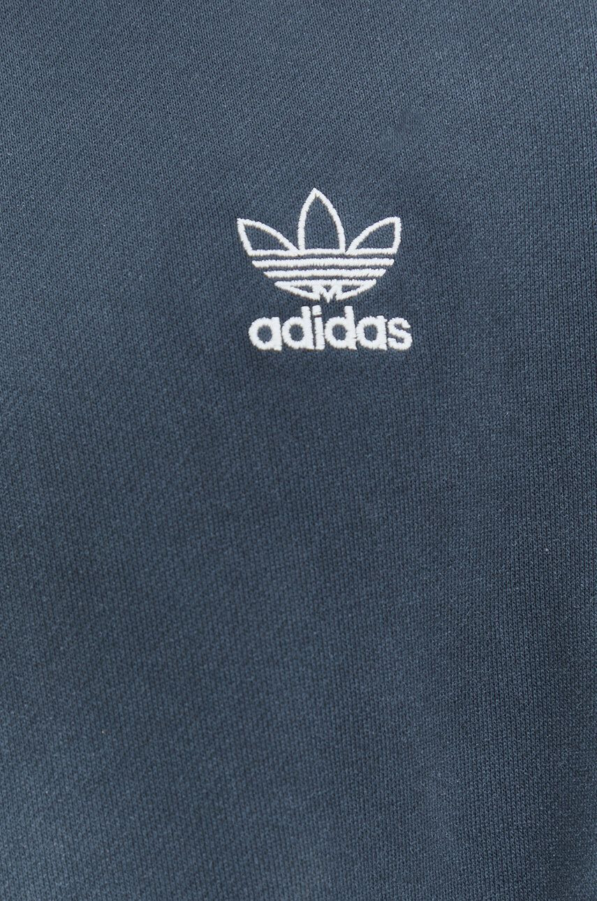 adidas Originals Bavlněná mikina pánská šedá barva s kapucí s aplikací - Pepit.cz