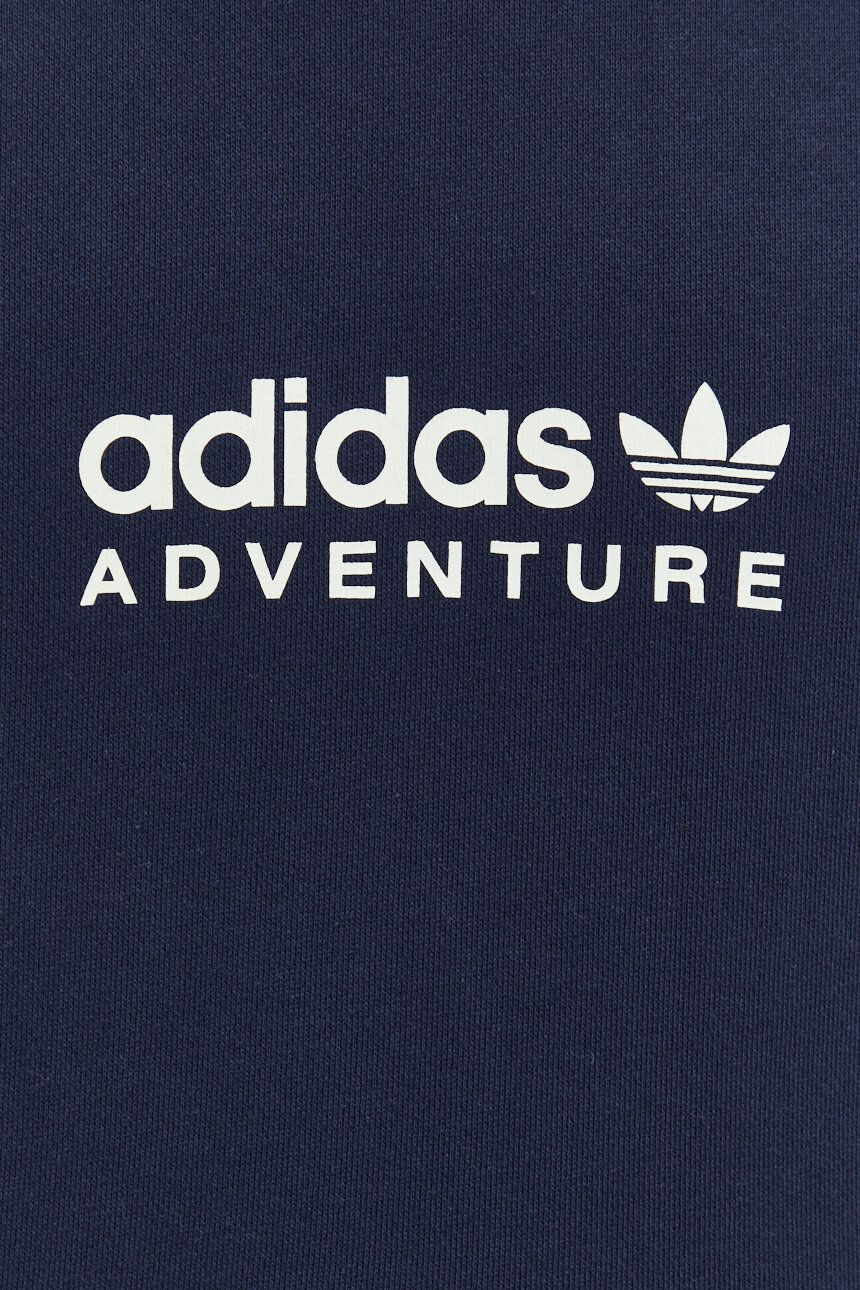 adidas Originals Bavlněná mikina pánská tmavomodrá barva s potiskem - Pepit.cz