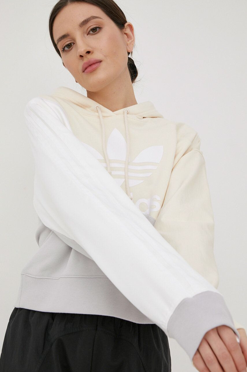 adidas Originals Bavlněná mikina dámská vzorovaná - Pepit.cz