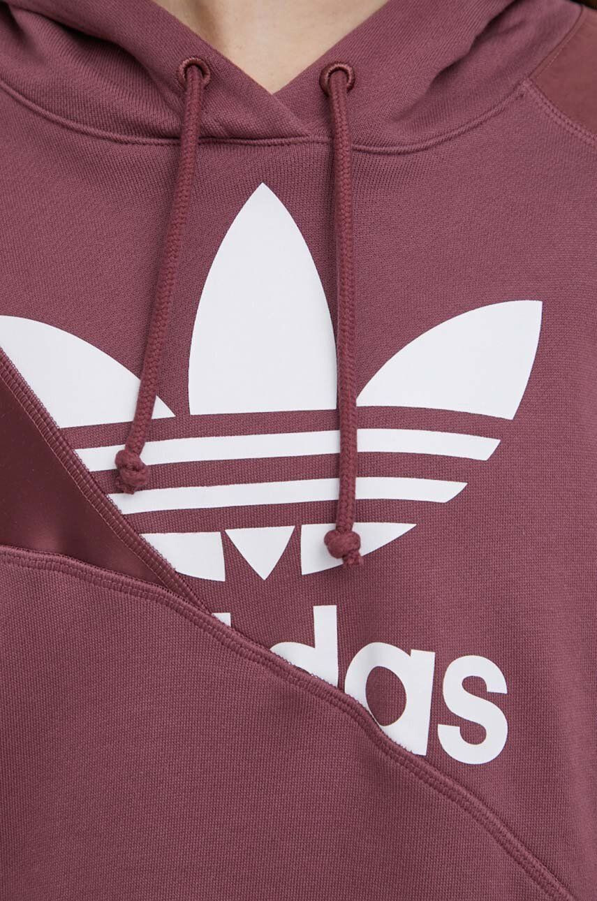 adidas Originals Bavlněná mikina dámská růžová barva s potiskem HC7035-QUICRI - Pepit.cz