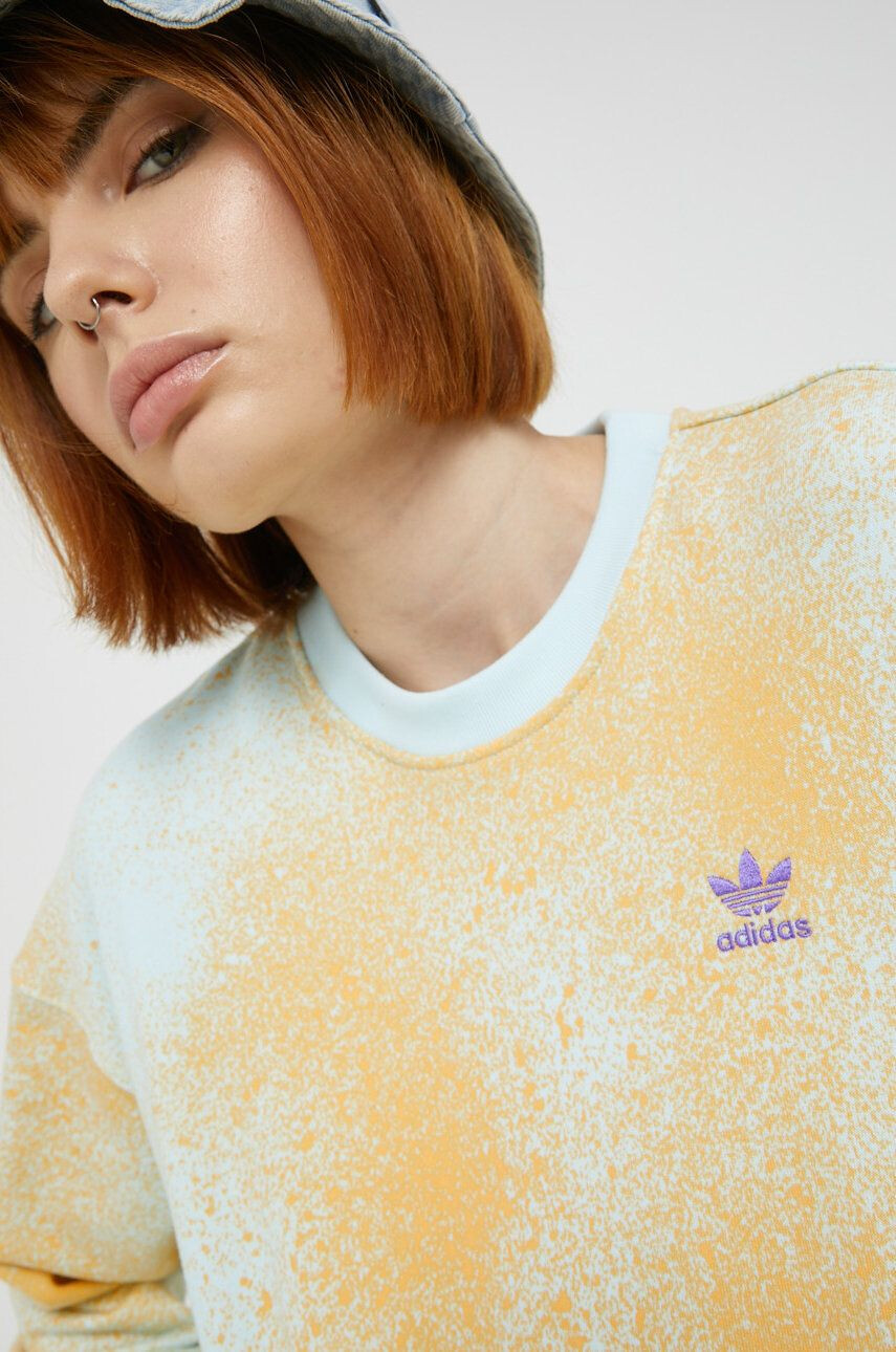 adidas Originals Bavlněná mikina dámská vzorovaná - Pepit.cz