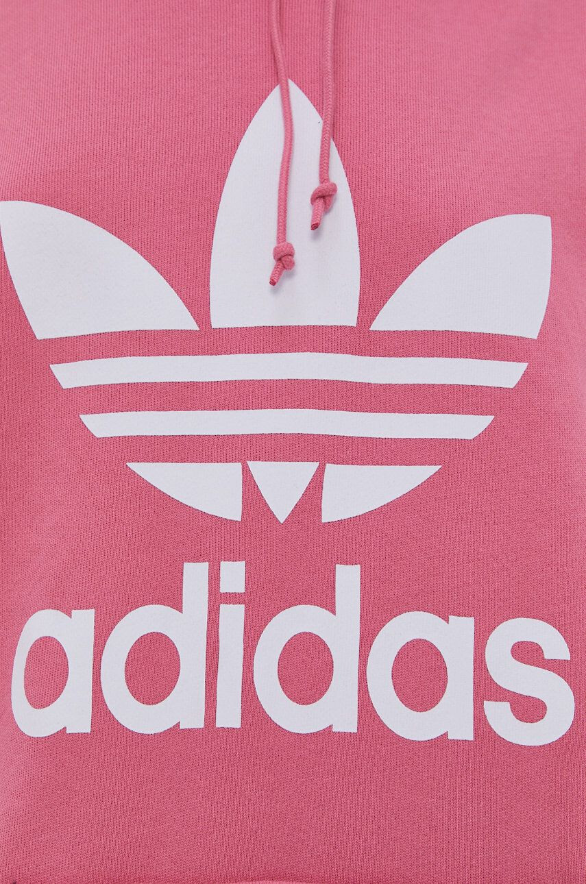 adidas Originals Bavlněná mikina dámská žlutá barva s potiskem - Pepit.cz