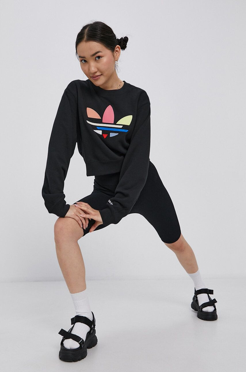 adidas Originals Bavlněná mikina dámská vzorovaná - Pepit.cz