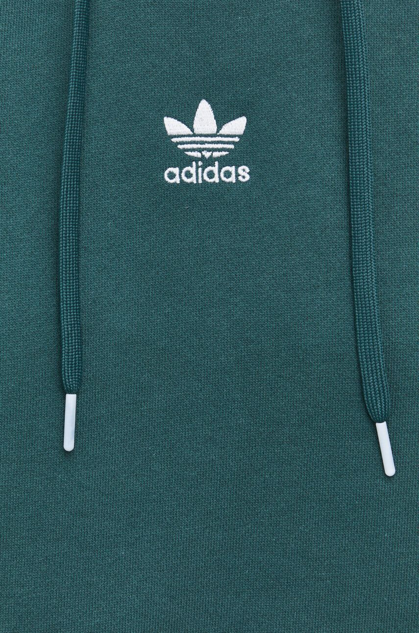 adidas Originals Bavlněná mikina pánská zelená barva hladká - Pepit.cz