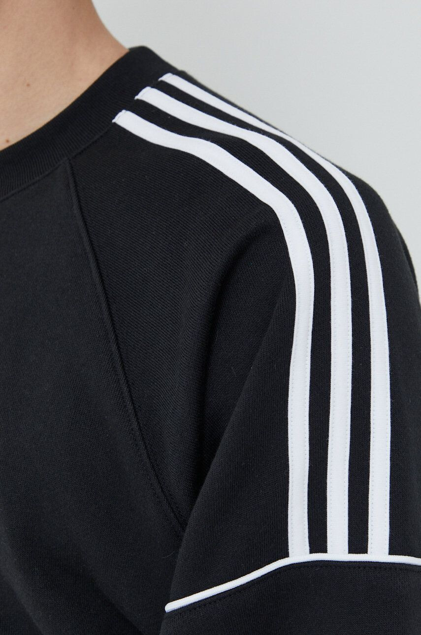 adidas Originals Bavlněná mikina pánská černá barva s aplikací - Pepit.cz