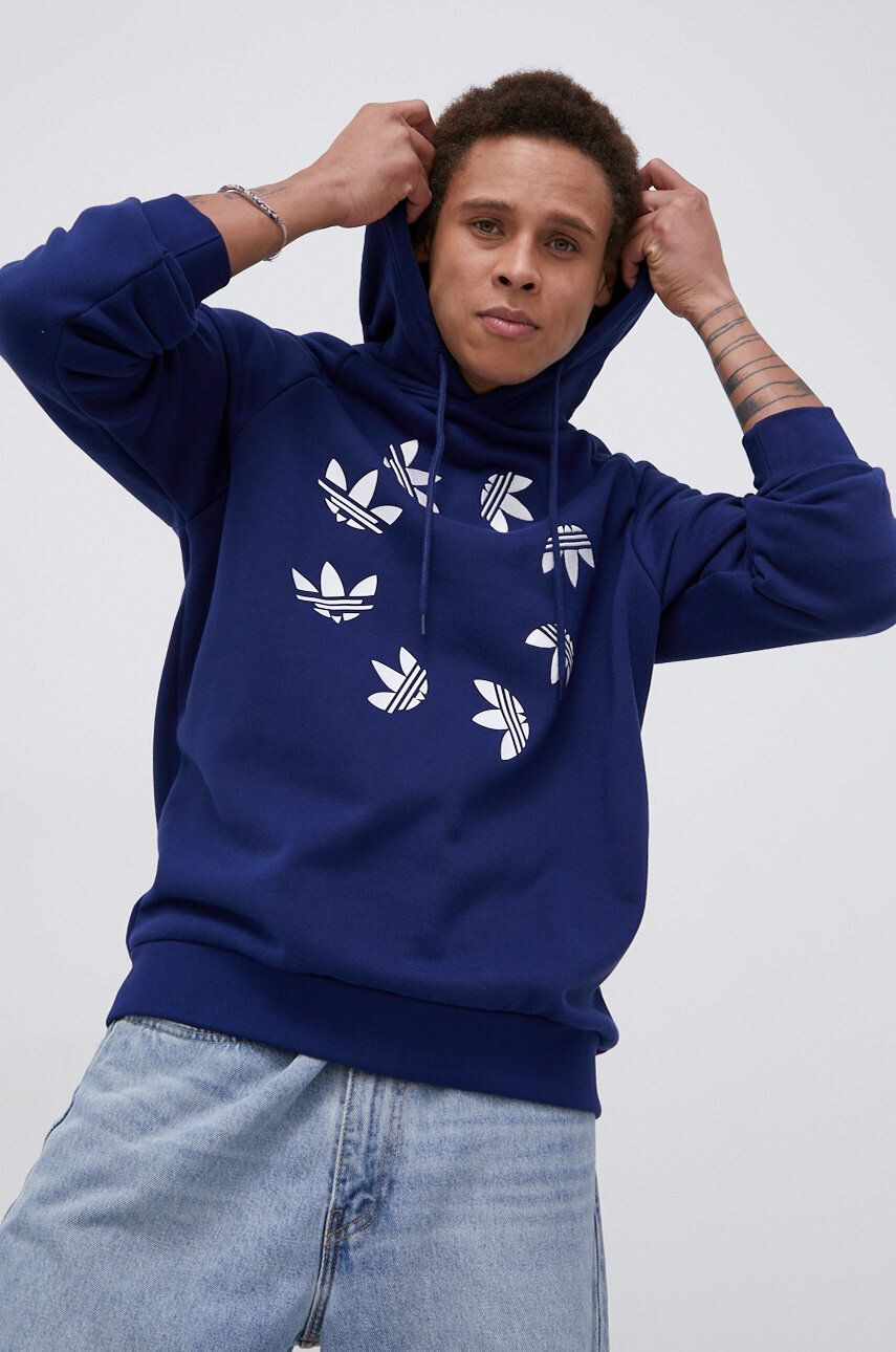 adidas Originals Bavlněná mikina dámská vzorovaná - Pepit.cz