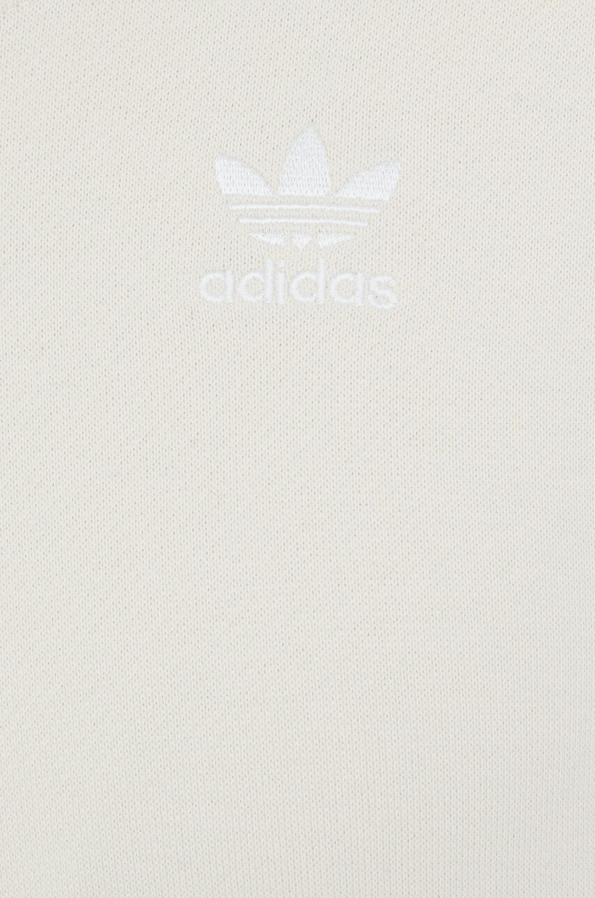 adidas Originals Bavlněná mikina Adicolor HC2049 dámská béžová barva hladká - Pepit.cz