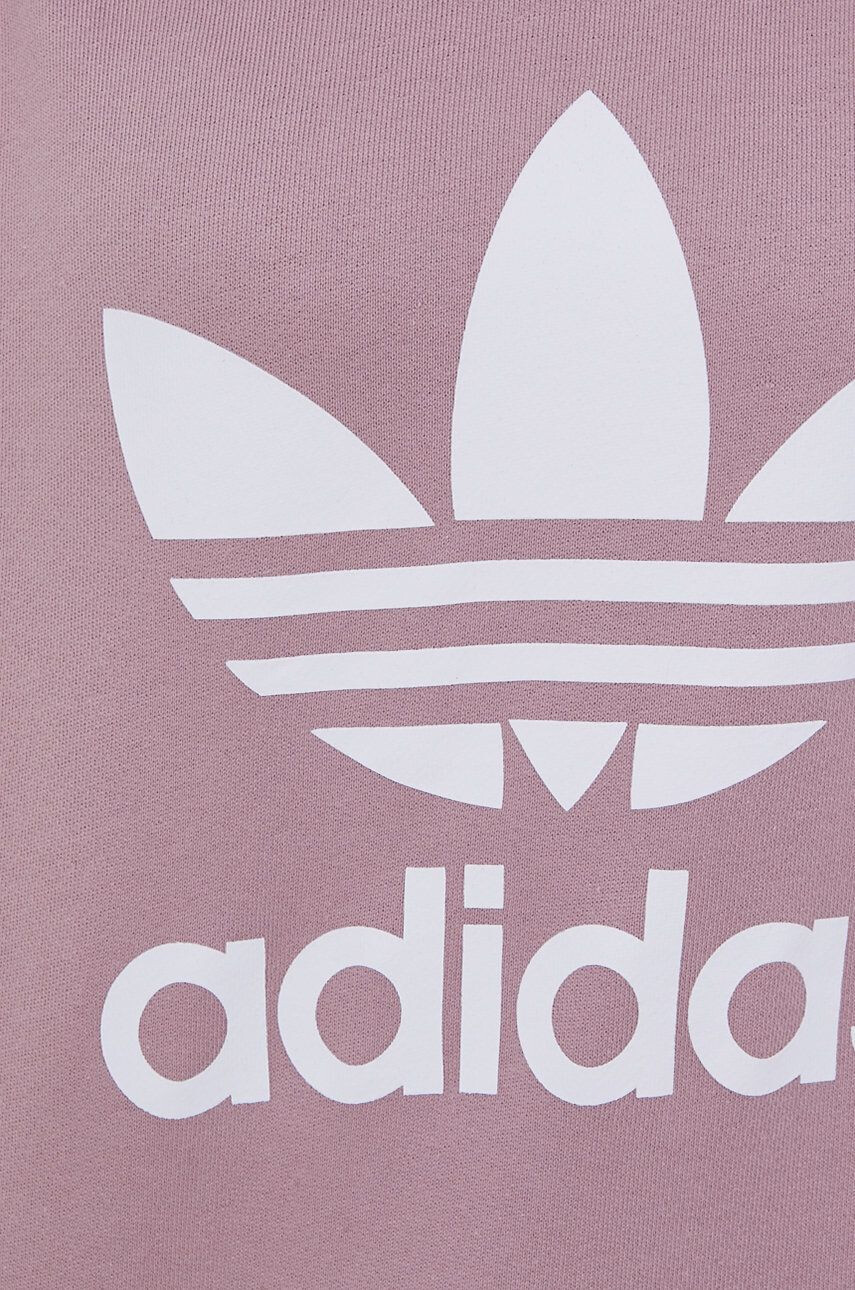 adidas Originals Bavlněná mikina Adicolor HE9536 dámská růžová barva s potiskem - Pepit.cz