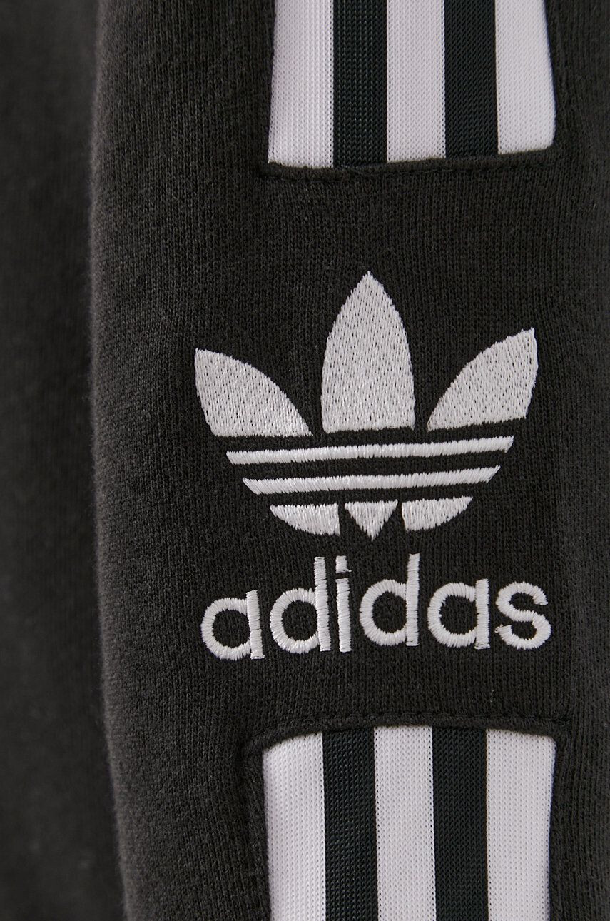 adidas Originals Bavlněná mikina černá barva s potiskem H41315-BLACK - Pepit.cz