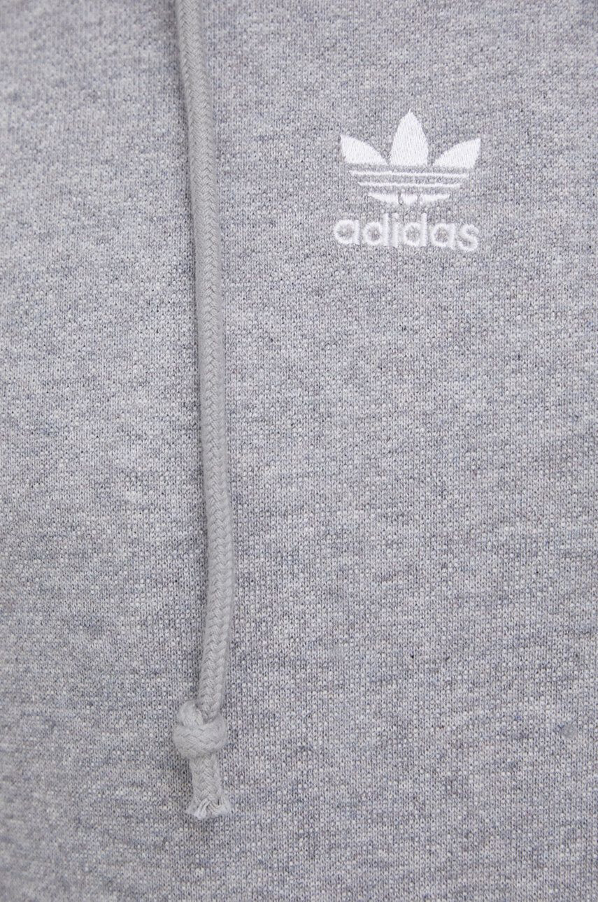 adidas Originals Bavlněná mikina HF7512 dámská šedá barva melanžová - Pepit.cz