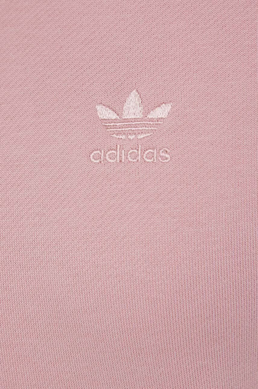 adidas Originals Bavlněná mikina Trefoil Moments HE9540 dámská růžová barva s aplikací HE9540-WONMAU - Pepit.cz