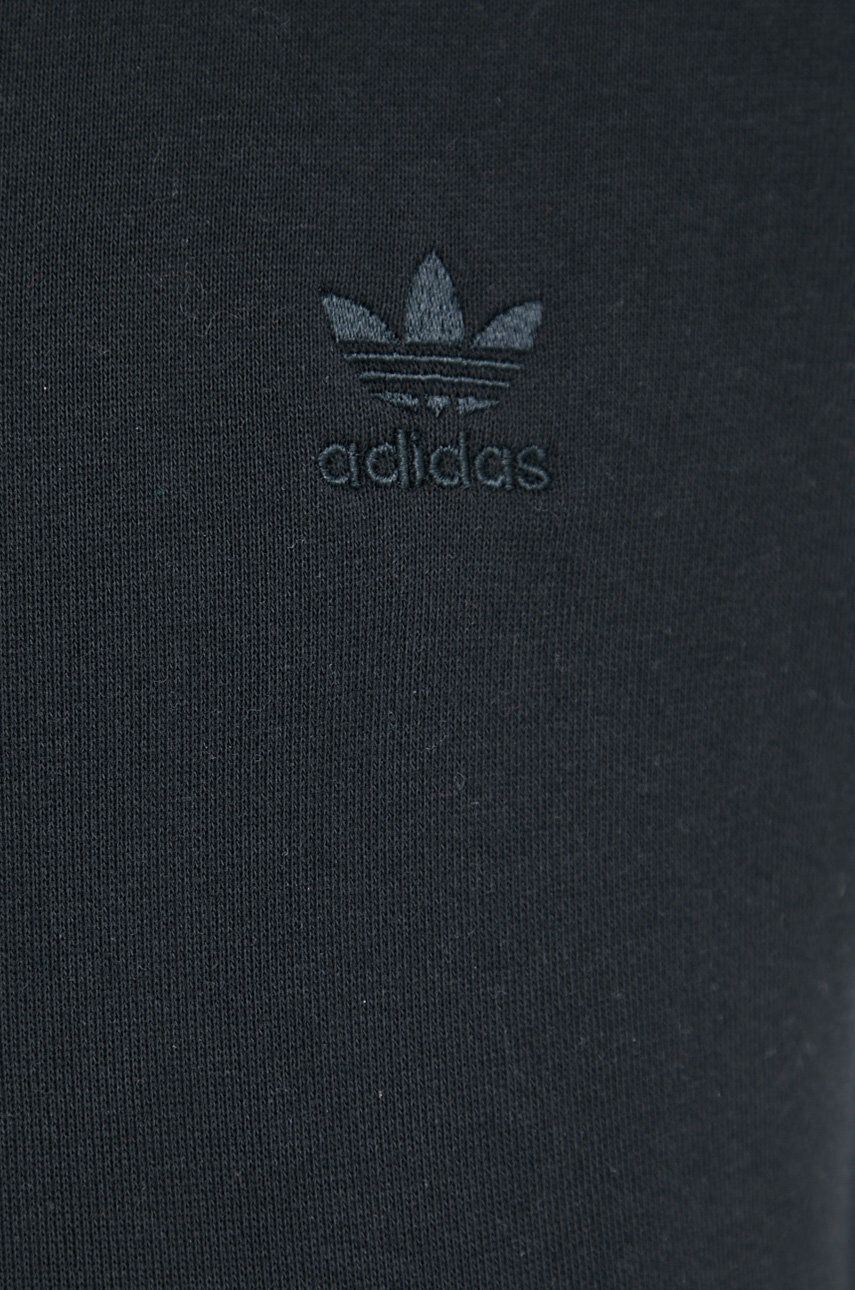 adidas Originals Bavlněná mikina Trefoil Moments HE6920 dámská černá barva s aplikací - Pepit.cz