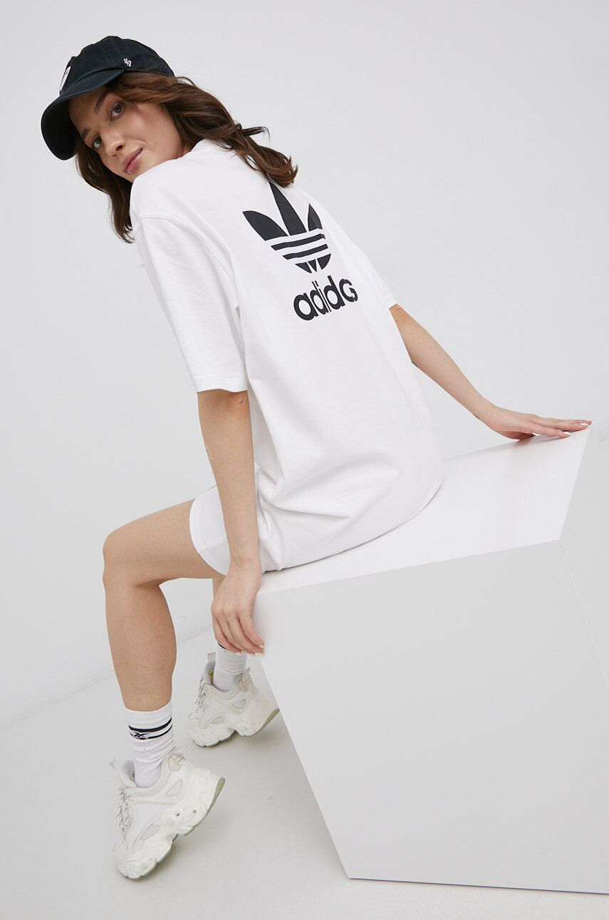 adidas Originals Bavlněné šaty Adicolor - Pepit.cz