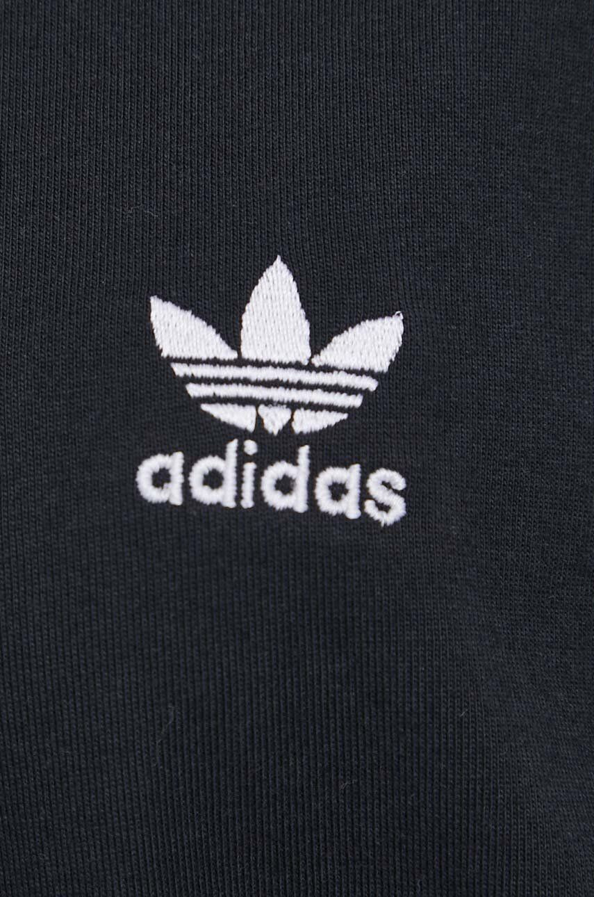 adidas Originals Bavlněné šaty Adicolor HC2059 černá barva midi oversize - Pepit.cz